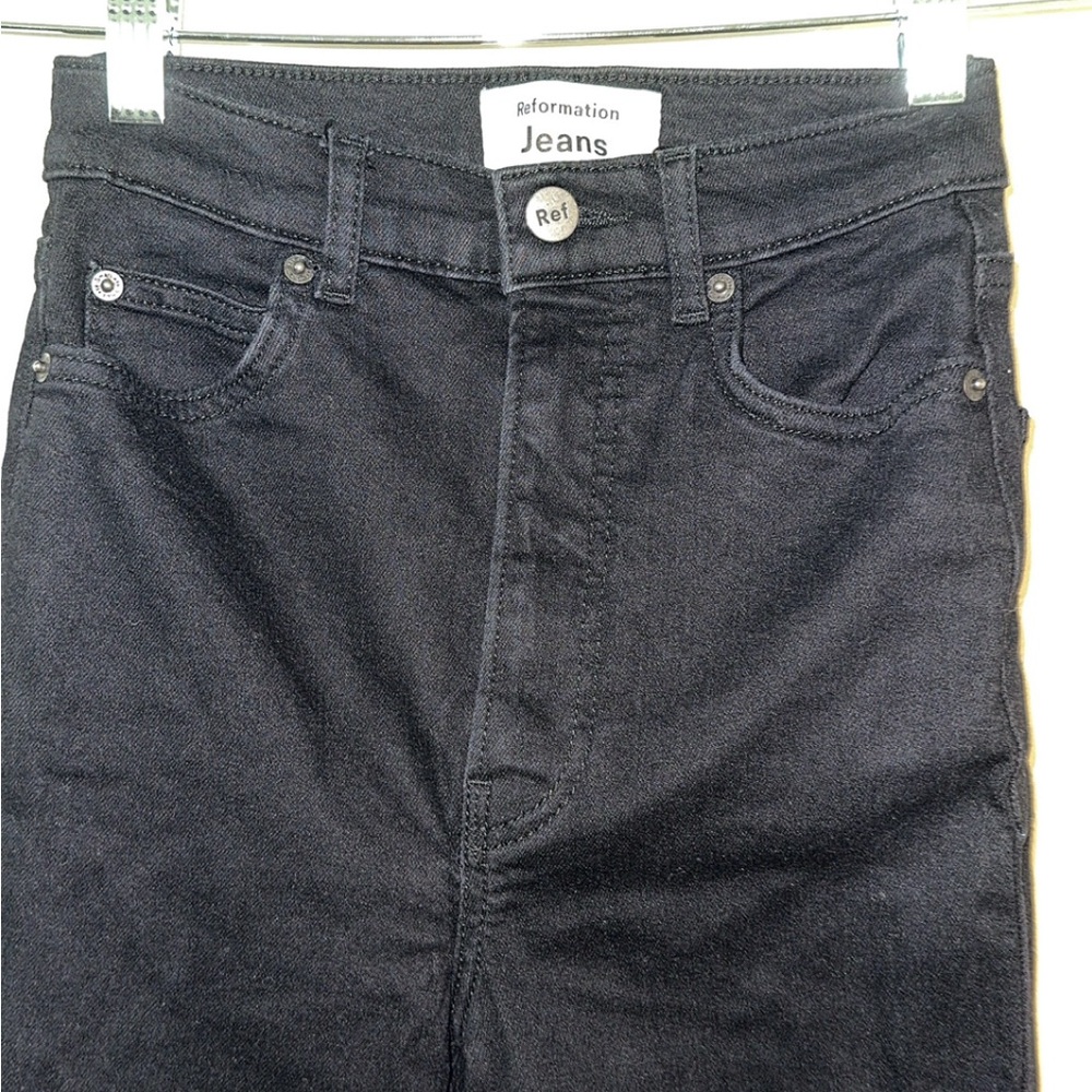 Reformation Harper Jean in Black - Picture 4 of 7